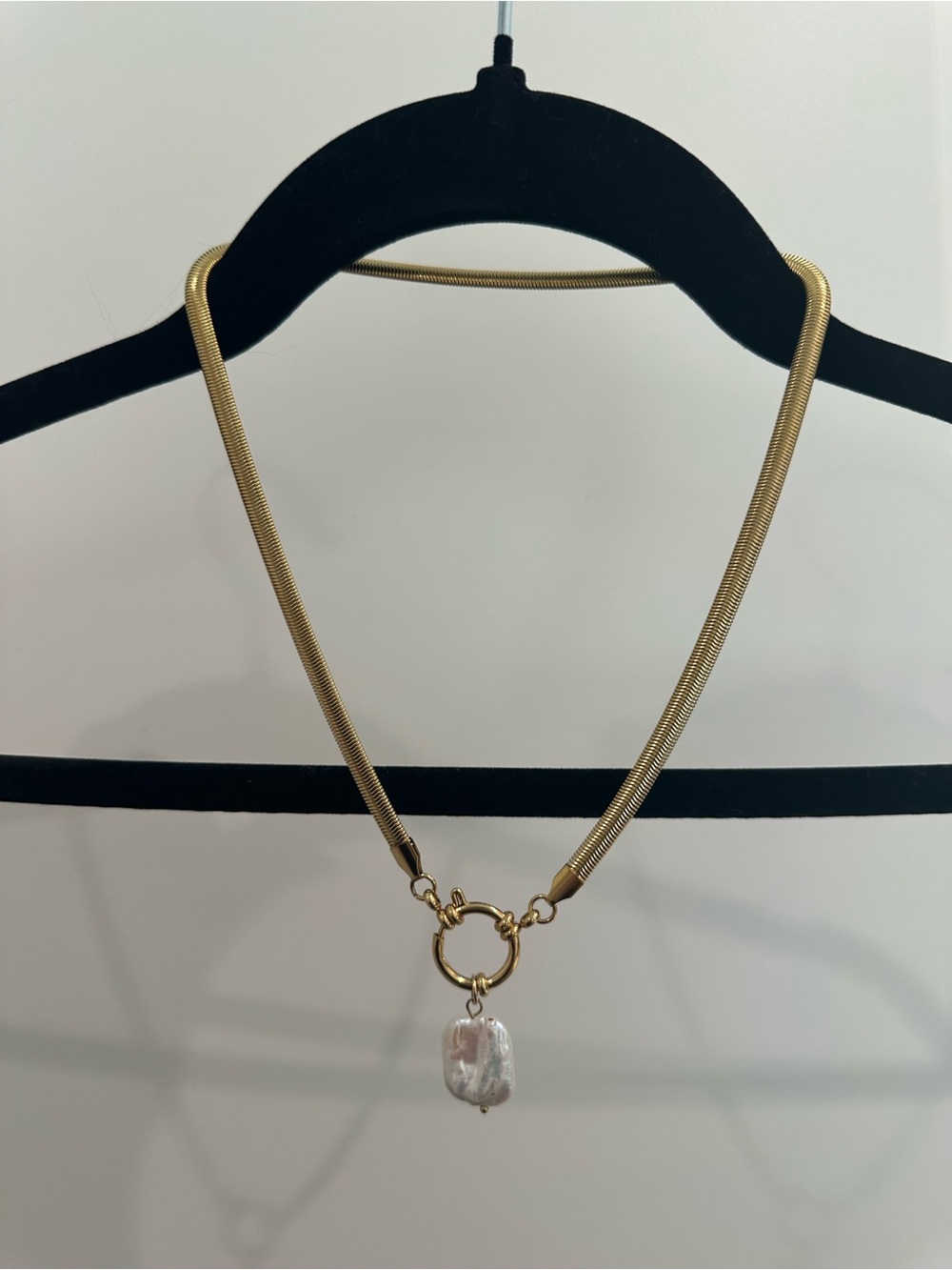 Non tarnish Gold Plated - Pearl Pendant Necklace